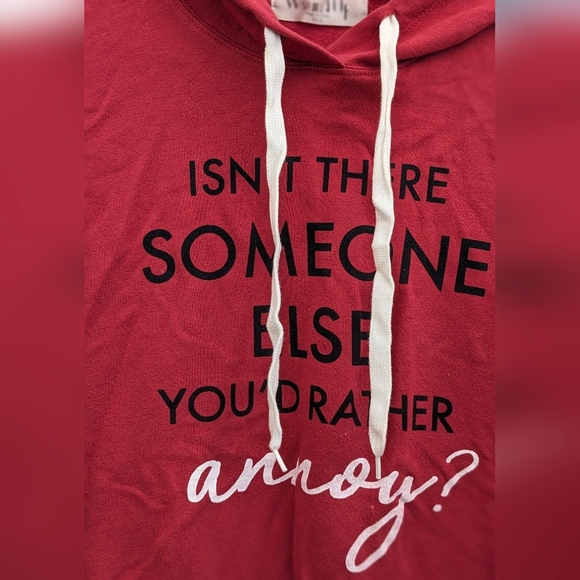 "Isn't there someone else you can annoy" Hoodie Size Small (3-5) - Picture 2 of 4